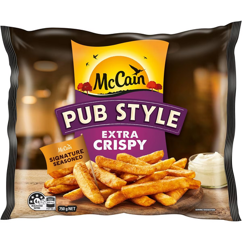 Mccain Pub Style Extra Crispy Chips 750g