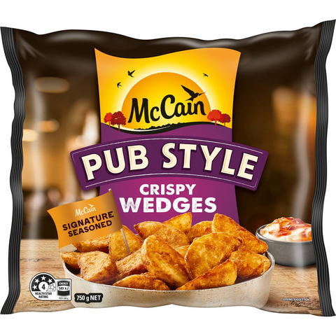 Mccain Pub Style Potato Wedges 750g