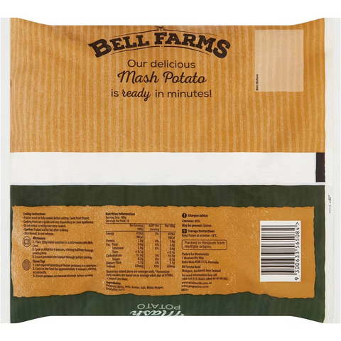 Bell Farms Frozen Mash Potato 1kg