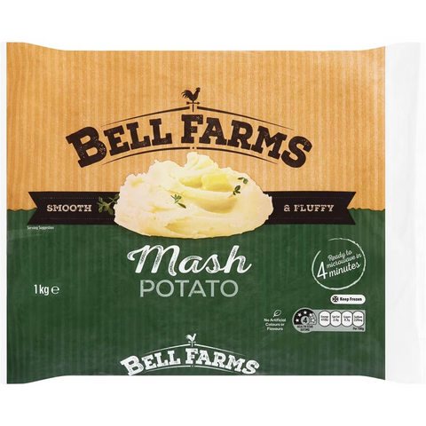 Bell Farms Frozen Mash Potato 1kg