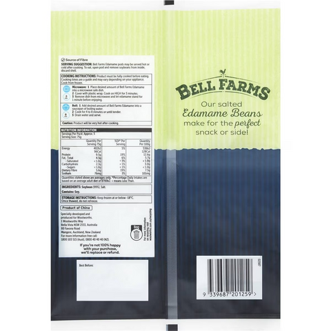 Bell Farms Salted Edamame 400g