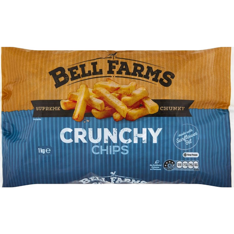 Bell Farms Crunchy Chips Frozen 1kg