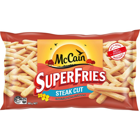 Mccain Superfries Steak Cut 900g