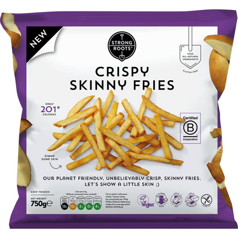 Strong Roots Crispy Skinny Fries 750g