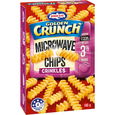 Birds Eye Microwave Chips Crinkle 140g