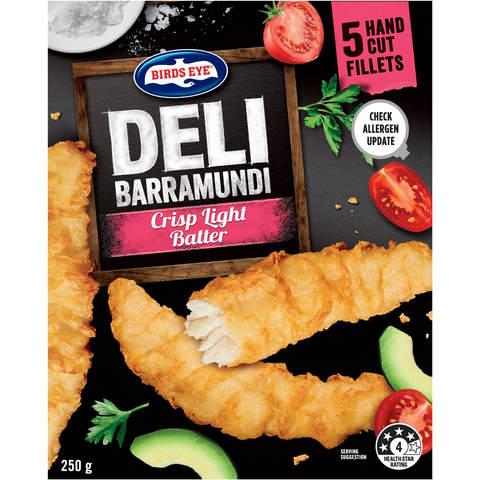 Birds Eye Deli Barramundi Crisp Light Batter 250g