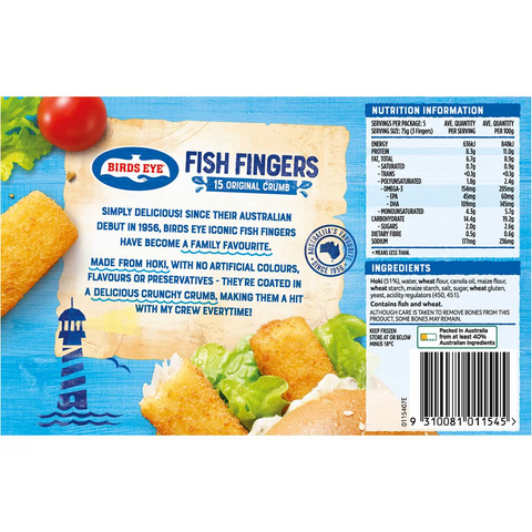 Birds Eye Fish Fingers 375g