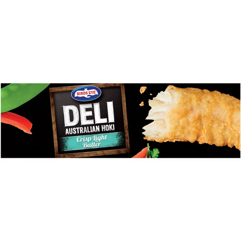 Birds Eye Deli Hoki Fillets Lightly Battered 250g