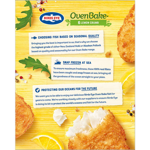 Birds Eye Oven Bake Crumbed Lemon 425g