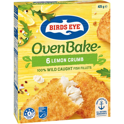 Birds Eye Oven Bake Crumbed Lemon 425g