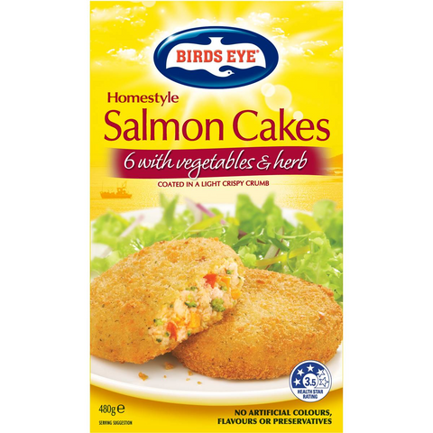 Birds Eye Fish Cakes Salmon With Vegetables & Herbs 480g