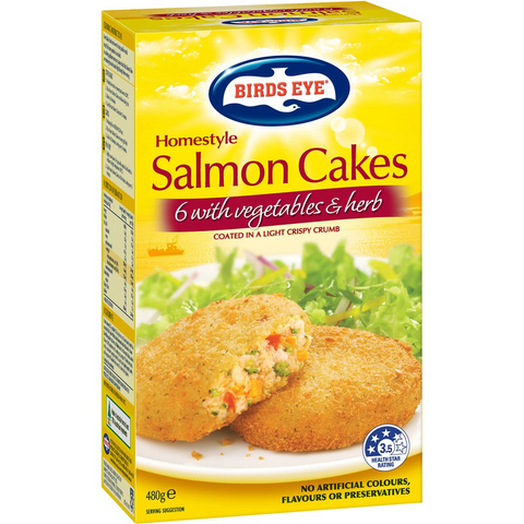 Birds Eye Fish Cakes Salmon With Vegetables & Herbs 480g