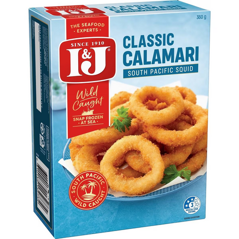 I&j Classic Calamari Rings 360g