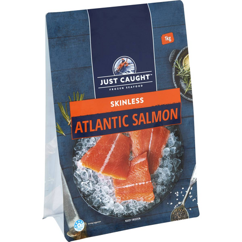 Just Caught Atlantic Salmon Skinless 1kg