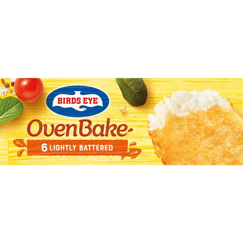 Birds Eye Oven Bake Lightly Battered Fish 6 Pack