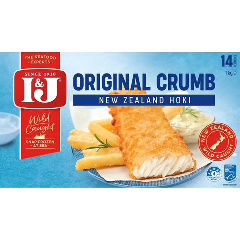 I&j Fish Fillets Original Crumb 1kg