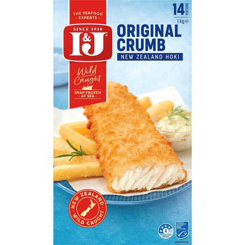 I&j Fish Fillets Original Crumb 1kg