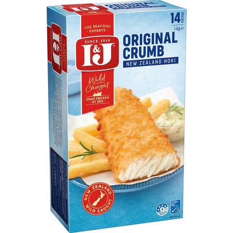 I&j Fish Fillets Original Crumb 1kg