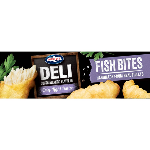 Birds Eye Deli Flathead Fish Bites Crisp Light Batter 250g