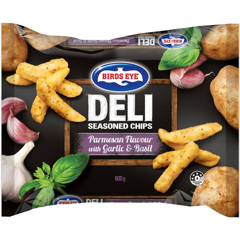 Birds Eye Deli Seasoned Chips Parmesan, Garlic & Basil 600g