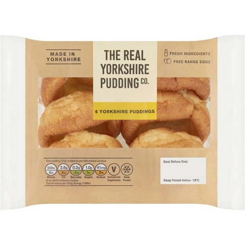 The Real Yorkshire Pudding Co. Yorkshire Puddings 6 Pack