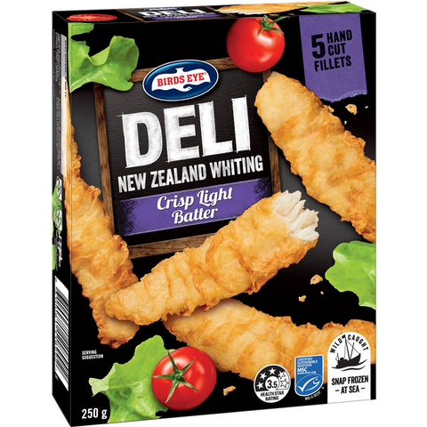 Birds Eye Deli Whiting Crisp Light Batter 250g