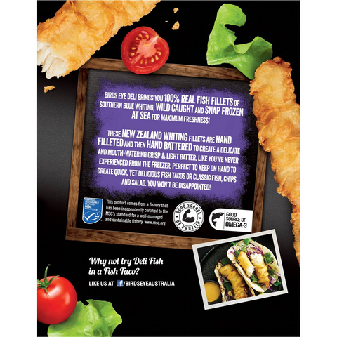 Birds Eye Deli Whiting Crisp Light Batter 250g