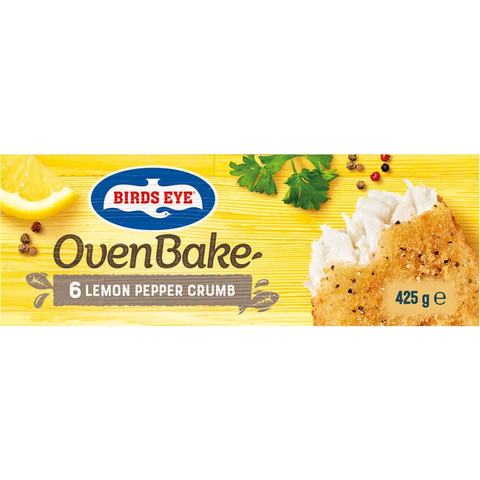 Birds Eye Oven Bake Crumbed Lemon Pepper 425g