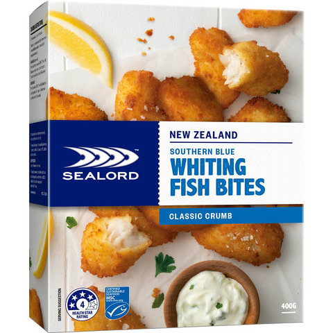 Sealord Southern Blue Whiting Classic Crumb Bites 400g