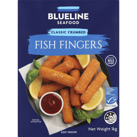 Blueline Seafood Crumbed Fish Fingers 1kg