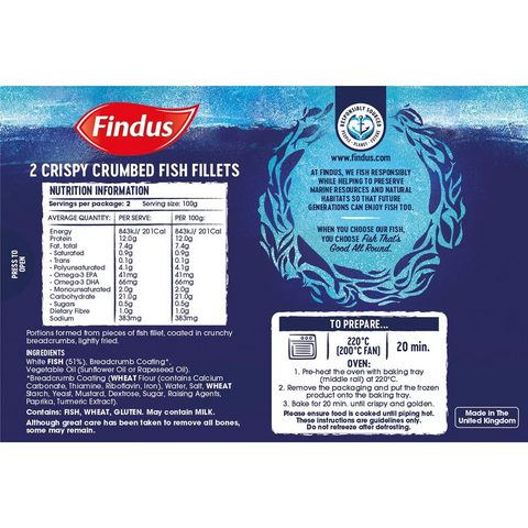 Findus Crumbed Fish Fillets 200g