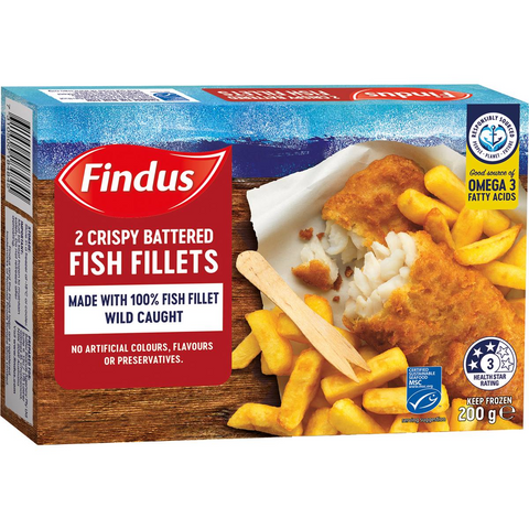 Findus Battered Fish Fillets 200g