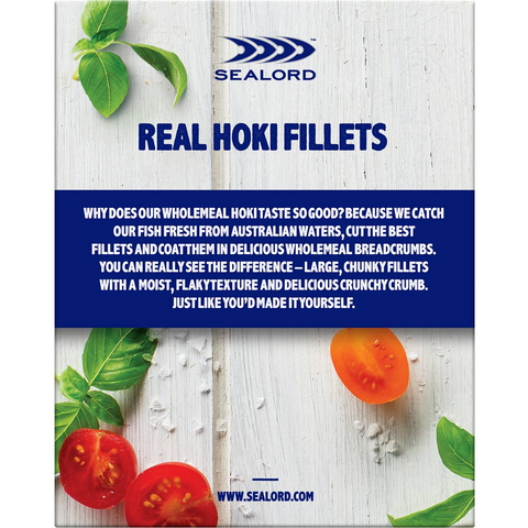 Sealord Australian Hoki Wholemeal Crumb Wild Caught Fillets 300g