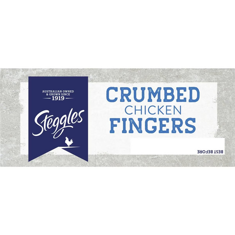 Steggles Chicken Fingers Crumbed 400g