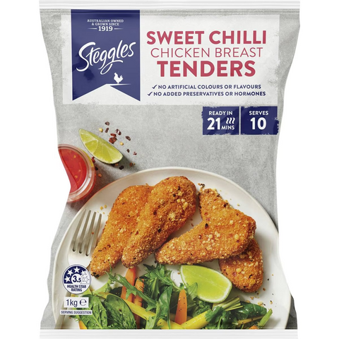 Steggles Chicken Breast Tenders Sweet Chilli 1kg