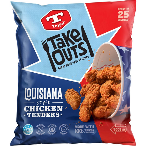 Tegel Take Outs Louisiana Style Chicken Tenders 500g