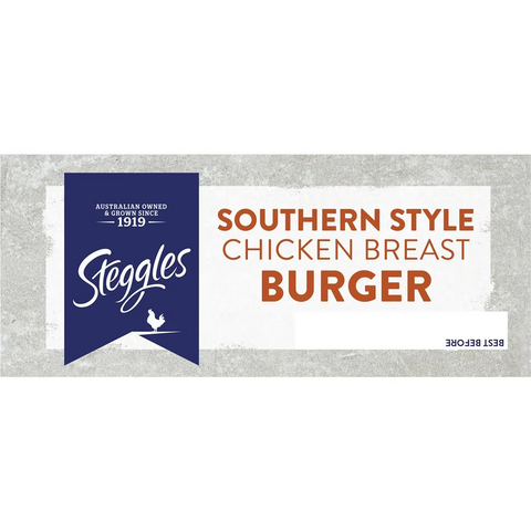 Steggles Chicken Breast Burgers Southern Style 360g