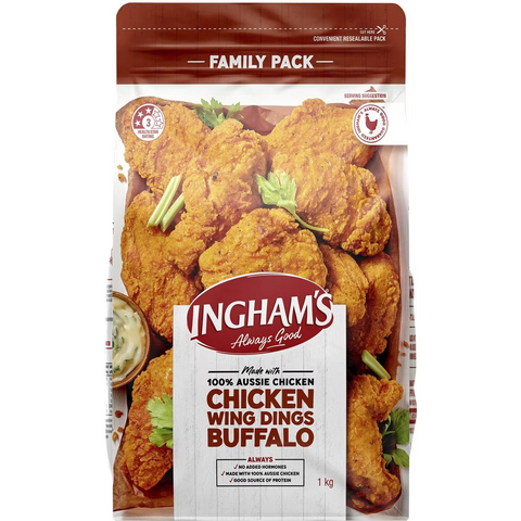 Ingham's Buffalo Chicken Wing Dings 1kg