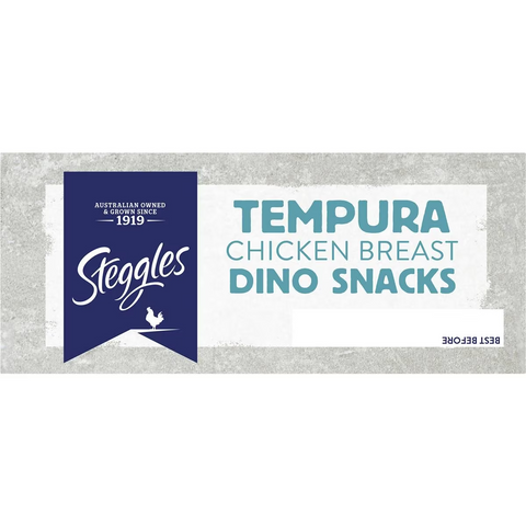 Steggles Chicken Breast Dino Snacks Tempura 400g