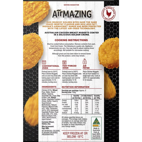 Ingham's Airmazing Chicken Nuggets 400g