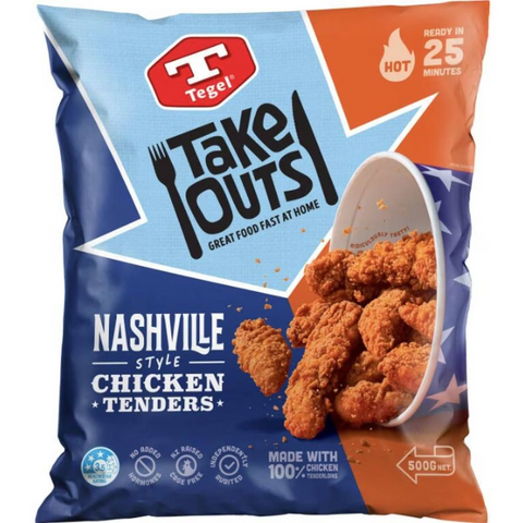 Tegel Take Outs Nashville Style Chicken Tenders 500g