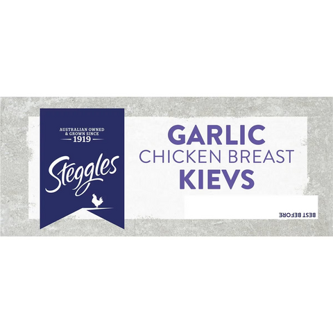 Steggles Chicken Breast Kievs Garlic 350g