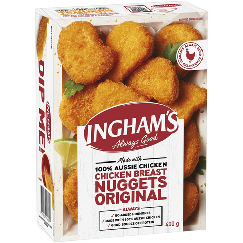 Ingham's Crumbed Chicken Breast Nuggets 400g