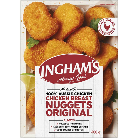 Ingham's Crumbed Chicken Breast Nuggets 400g