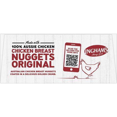 Ingham's Crumbed Chicken Breast Nuggets 400g