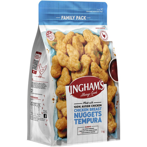 Ingham's Tempura Style Nuggets 1kg