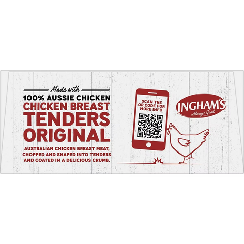 Ingham's Frozen Chicken Breast Tenders Original 400g