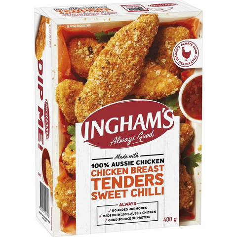 Ingham's Frozen Chicken Breast Tenders Sweet Chilli 400g