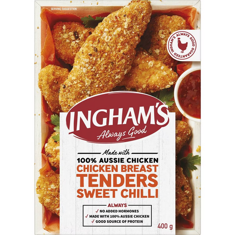 Ingham's Frozen Chicken Breast Tenders Sweet Chilli 400g