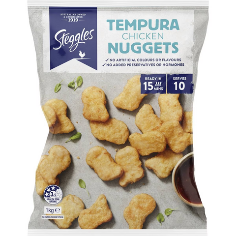 Steggles Chicken Nuggets Tempura 1kg